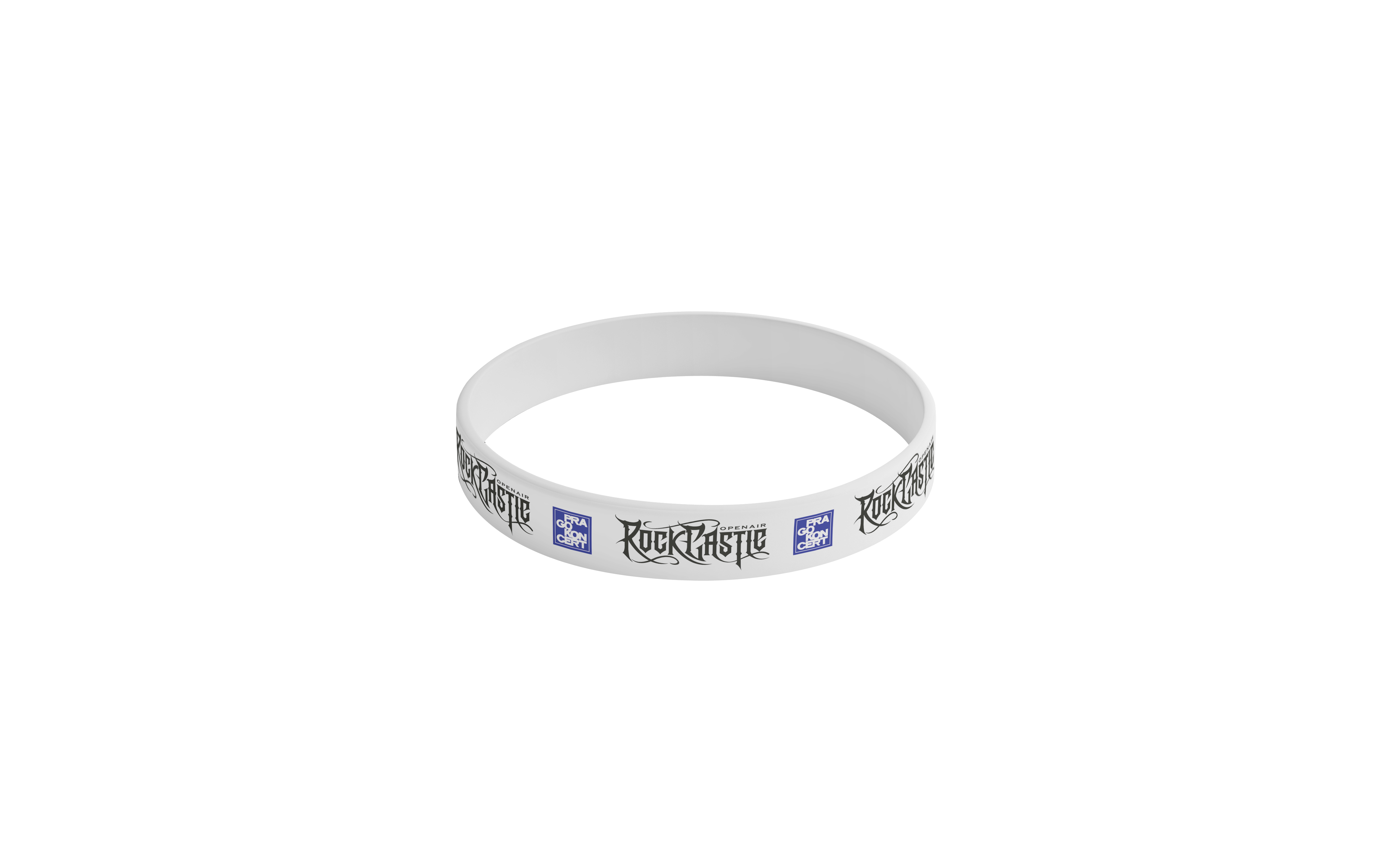 Silicone bracelet ROA - white